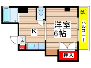 全観スカイハイツ【4階】の間取り