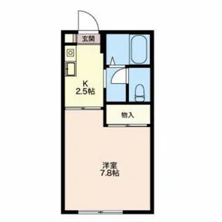 コーポ仙徳【1階】の間取り