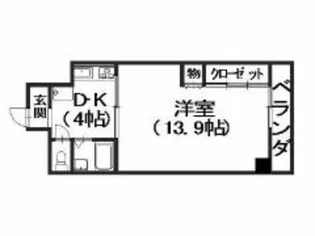 ハイネ中筋21【3階】の間取り