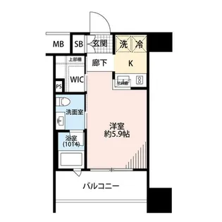 ベルファース水天宮前【3階】の間取り