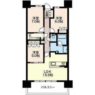 Green Gate Residence セントラルウイングC棟【13階】の間取り