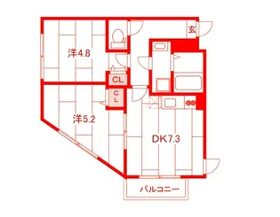 Les Ailes V【3階】の間取り