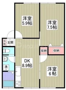 MKルーミー【1階】の間取り