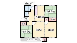 京口団地【2階】の間取り
