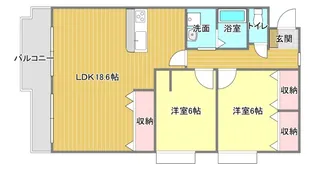 丸竹マンション【2階】の間取り