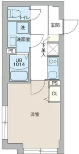 クリオ ラモード目黒洗足【2階】の間取り