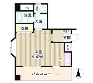 コンフォート白楽【1階】の間取り