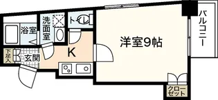 イルパラッツォ上大須賀【4階】の間取り