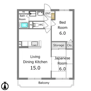 ヴィラセラヴィー岩曽【3階】の間取り