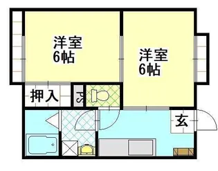 カーサ石堂A【2階】の間取り