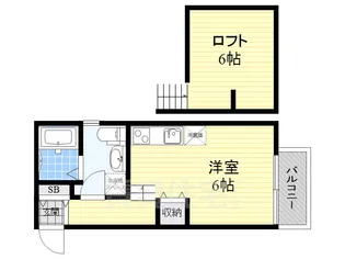 LE COCON白水町【2階】の間取り