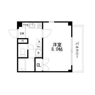 メゾンドSEIMON【1階】の間取り
