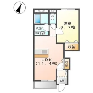 ラヴィータ【1階】の間取り