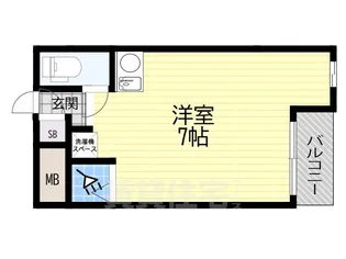 フリーディオ城垣【3階】の間取り