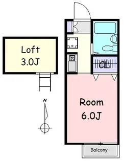 メゾンソレーユ【2階】の間取り