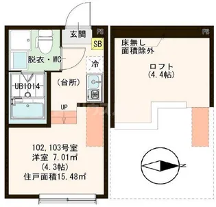 クレスト小岩【1階】の間取り