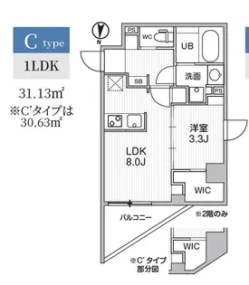 S-RESIDENCE亀戸balm【4階】の間取り