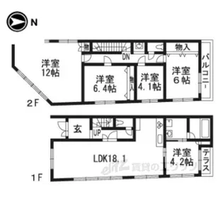 WINDS御蔭ビル【2階】の間取り