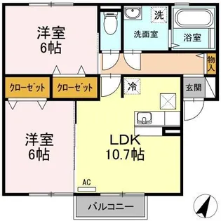 メゾン東十五【1階】の間取り