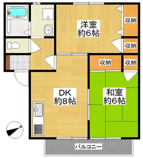 ハイツ光【2階】の間取り