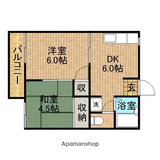 コーポ藤【2階】の間取り