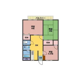藤ハイツ【2階】の間取り
