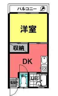 シェルコーポ【1階】の間取り