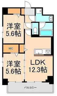 グランジュテII【6階】の間取り