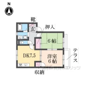 サンハイツヴィレッジ1【2階】の間取り