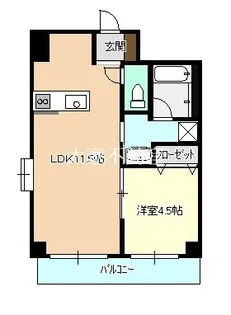 ルシード中央【6階】の間取り