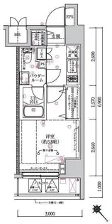 LUMEED横浜鶴見【6階】の間取り