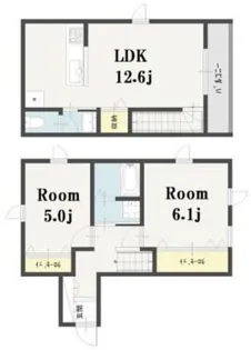 Imagawa Mid Garden Suite【2階】の間取り