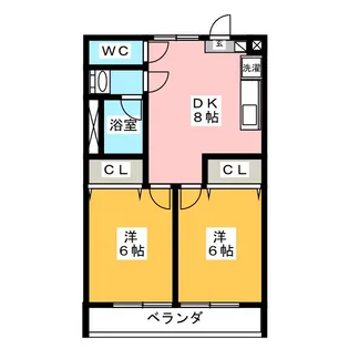 フレックス榎戸【3階】の間取り