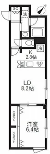 プラティーク大森山王【1階】の間取り