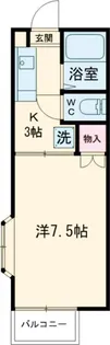 ファミーユ東和泉【1階】の間取り