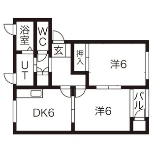アドラシオンII A【1階】の間取り