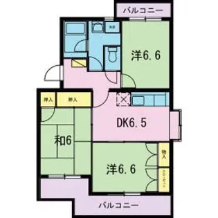 アヴェニールKF【1階】の間取り