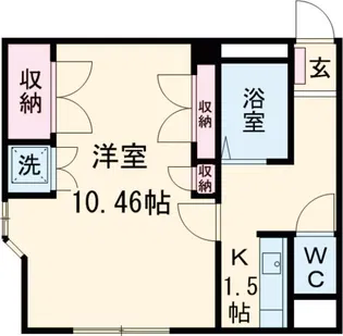 ニュークリアス下小出【2階】の間取り
