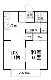 グリーンフィールズK★β【1階】の間取り