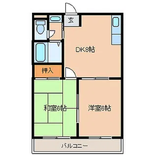 フェニックス久留米【2階】の間取り