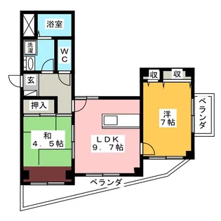 CASA・フェリスI【1階】の間取り