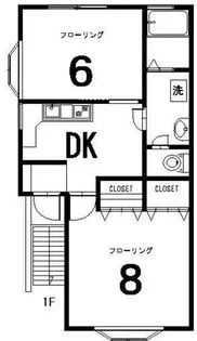 アドルカ【2階】の間取り