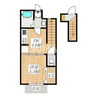 コンフォート ハナブサ【2階】の間取り