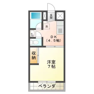 コーポサンシャイン【3階】の間取り