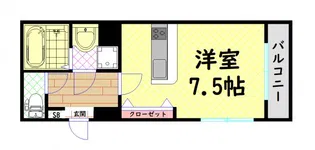 グランパシフィック難波元町【5階】の間取り