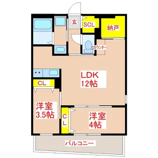 WAVEON【5階】の間取り