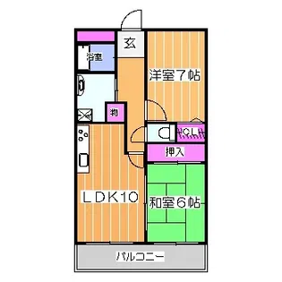 グレースコート【4階】の間取り
