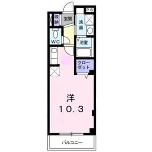 クレメント昆陽【1階】の間取り