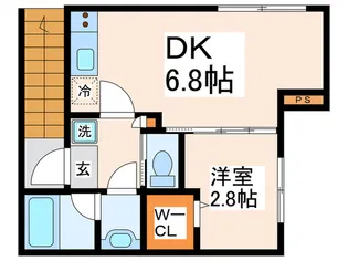 ソレイユラメール【2階】の間取り