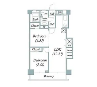 青葉台フラワーマンション【12階】の間取り